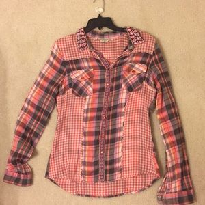 ‼️3 for $20! Guess Pink Flannel